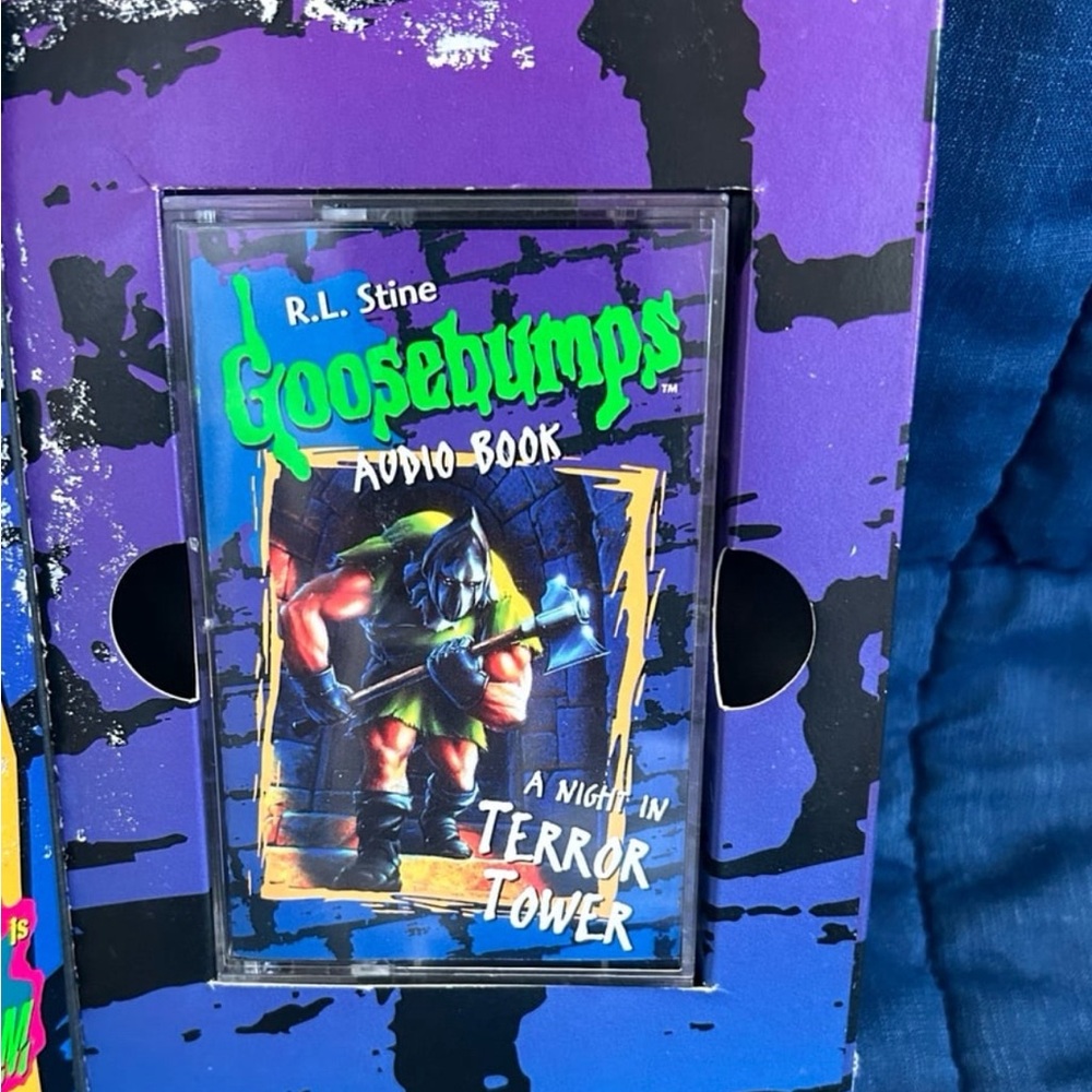 Goosebumps A Night in Terror Tower Audio Book Cassette by R.L. Stine - Picture 2 of 12